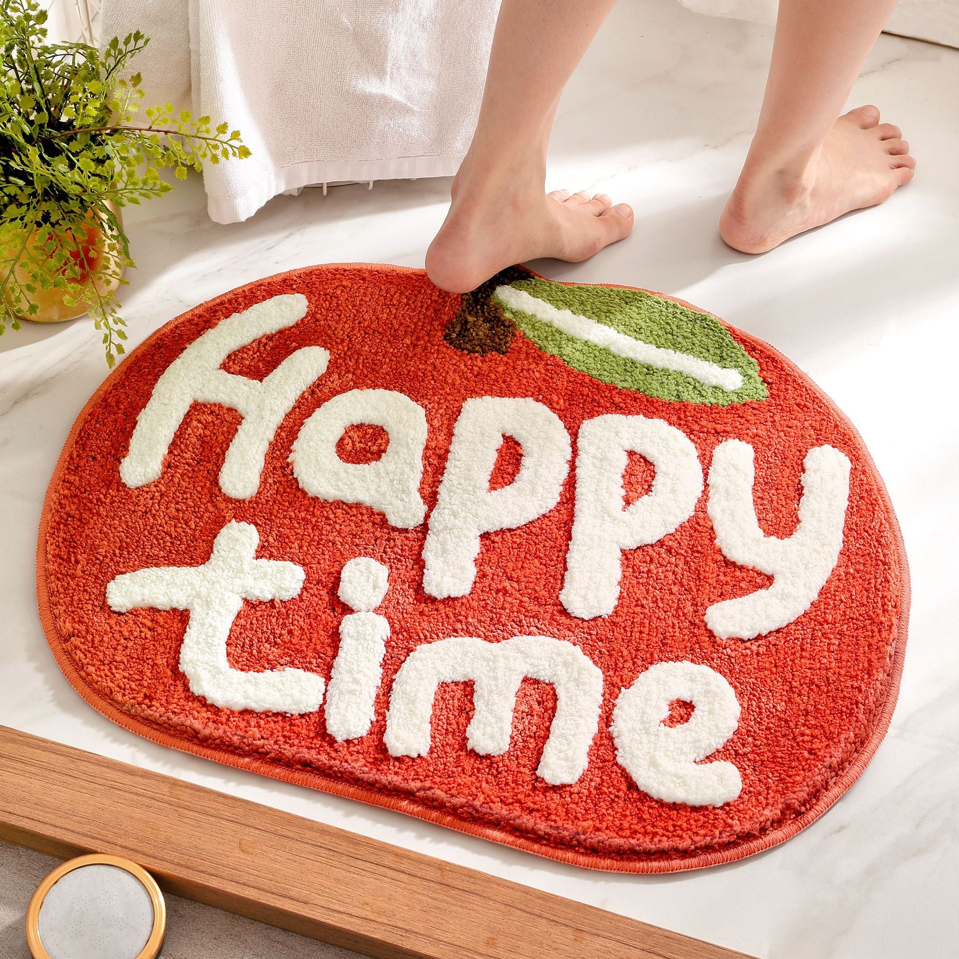 Bathroom floor mat anti slip mat fruit absorbent carpet decorative mat
