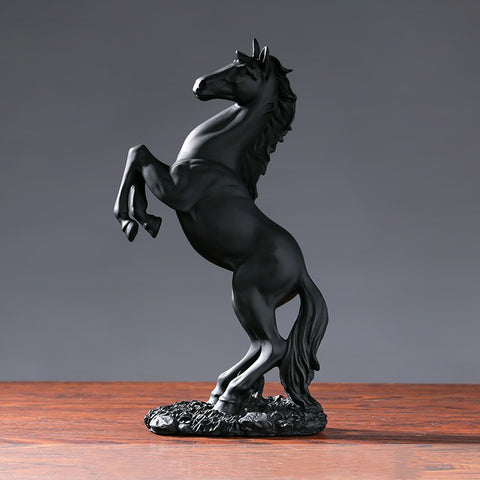 Modern Resin Horse Statue | European Style Decorative Ornament for Home & Office