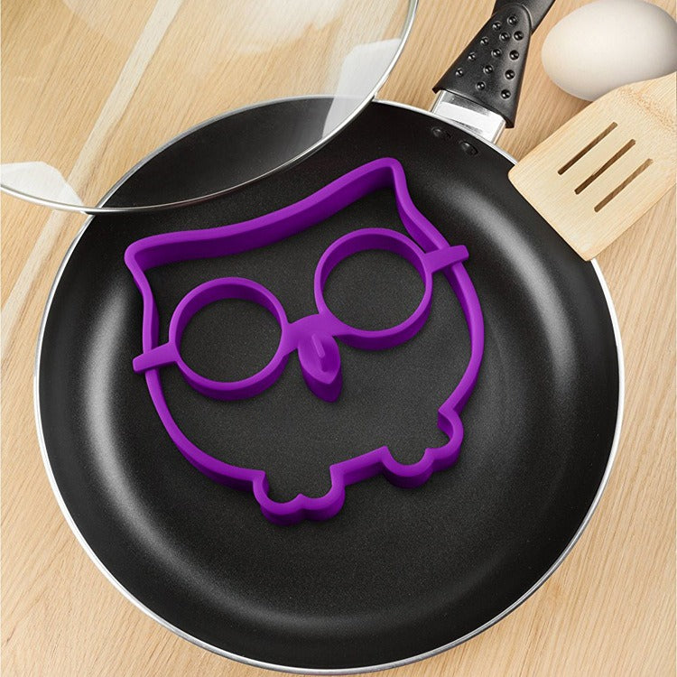 Silicone Owl Egg Fryer Mold | Non-Stick Pancake Ring & Creative Breakfast Cooking Tool