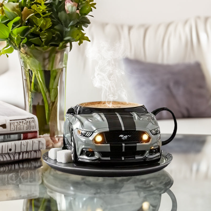 Car-Shaped Stainless Steel Coffee Mug – Handmade Novelty Cup for Car Lovers