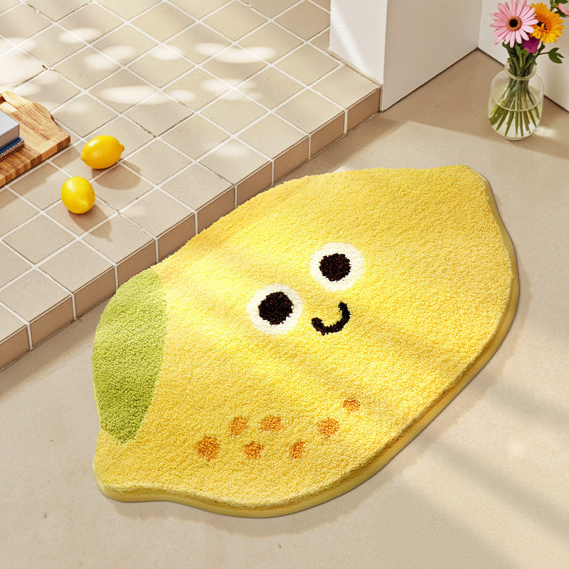 Bathroom floor mat anti slip mat fruit absorbent carpet decorative mat