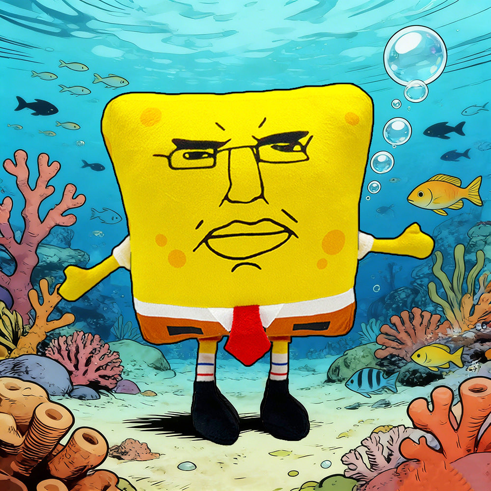 Chudbob Plush Funny Sponge Uncle Stuffed Toy | Cute Soft Plush Doll Gift