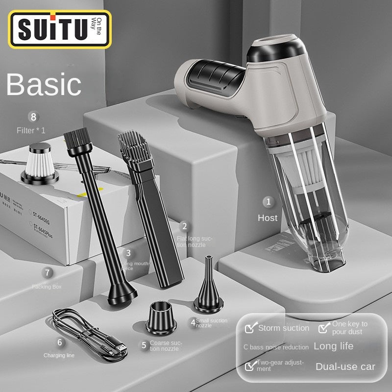 Portable Wireless Car Vacuum Cleaner | 12000Pa Handheld Cordless Vacuum for Car & Home