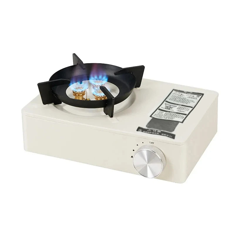 Portable 3.5KW Butane Gas Camping Stove, Outdoor Single Burner Cooktop for Camping, Hiking & Emergency Cooking