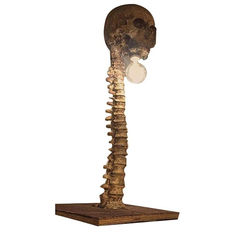 Halloween Skeleton Lamp | Resin Skeleton Carnival Decoration Light for Spooky Home Decor