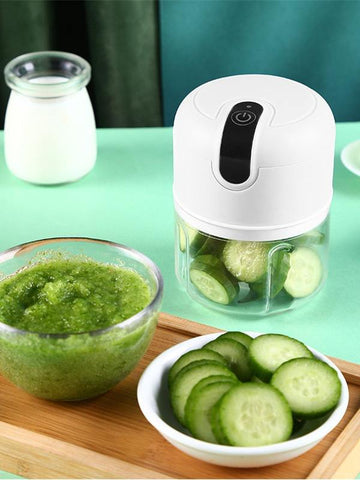 250ml USB Rechargeable Electric Food Chopper, Mini Wireless Garlic Crusher & Vegetable Processor