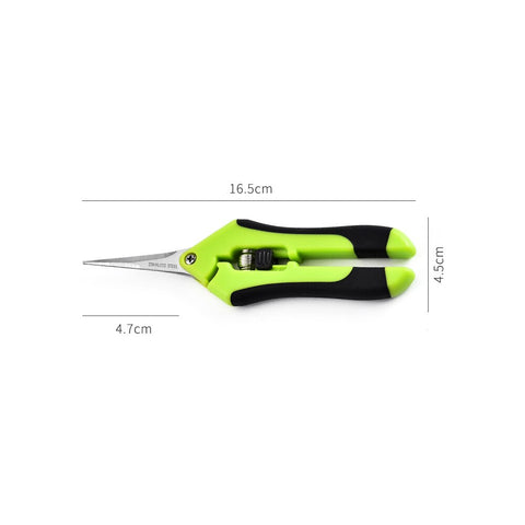 Multifunction Garden Pruning Shears, Green Stainless Steel Gardening Scissors for Flowers, Herbs & Small Branches