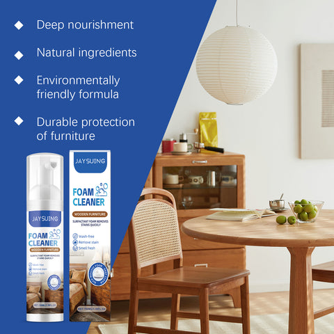 Wood Furniture Foam Cleaner, Wood Care & Polish Cleaning Spray, Furniture Maintenance Foam