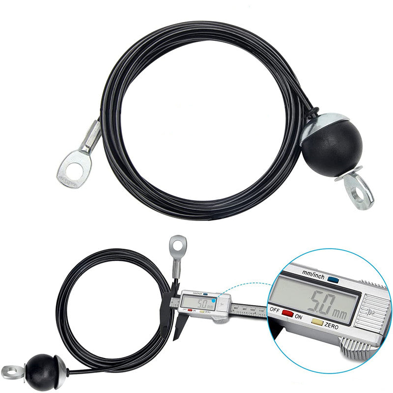 Fitness Pulley Steel Cable Replacement, Stainless Steel Wire Rope with PU Coating for Home Gym Cable Machines