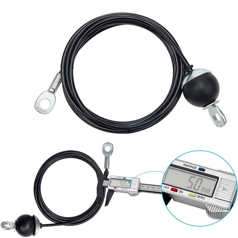 Fitness Pulley Steel Cable Replacement, Stainless Steel Wire Rope with PU Coating for Home Gym Cable Machines