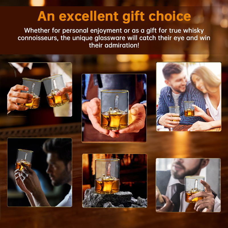 Whiskey Glass With Middle Finger