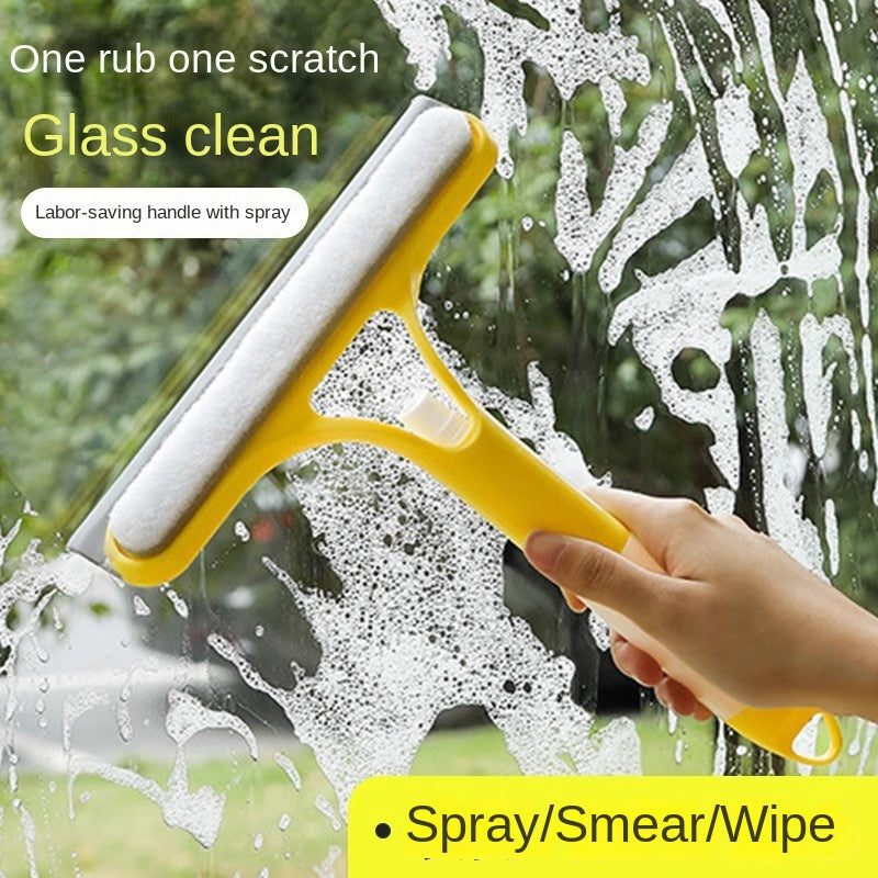 3-in-1 Window Cleaning Tool, Glass Scraper & Squeegee, Mirror and Surface Cleaner
