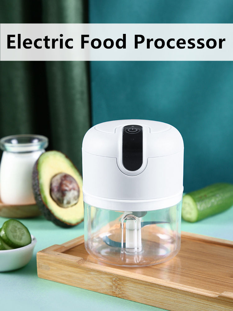 250ml USB Rechargeable Electric Food Chopper, Mini Wireless Garlic Crusher & Vegetable Processor