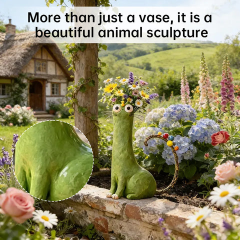 Creative Cat Vase | Handmade Decorative Flower Holder for Home & Office Décor