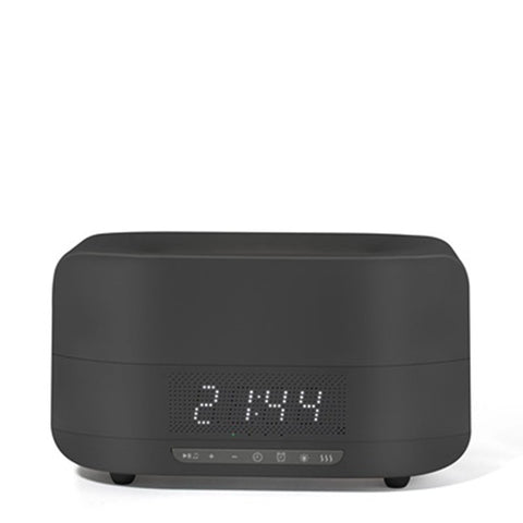 4-in-1 Flame Aroma Diffuser with Bluetooth Speaker | Ultrasonic Humidifier, LED Night Light & Digital Clock