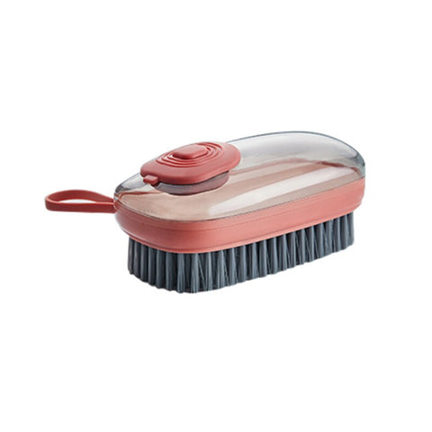 Automatic Soap Dispensing Cleaning Brush, Refillable Dish Scrub Brush with Removable Brush Heads
