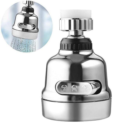 360° Rotating Kitchen Faucet Aerator | Water Saving Tap Extension with 3 Spray Modes