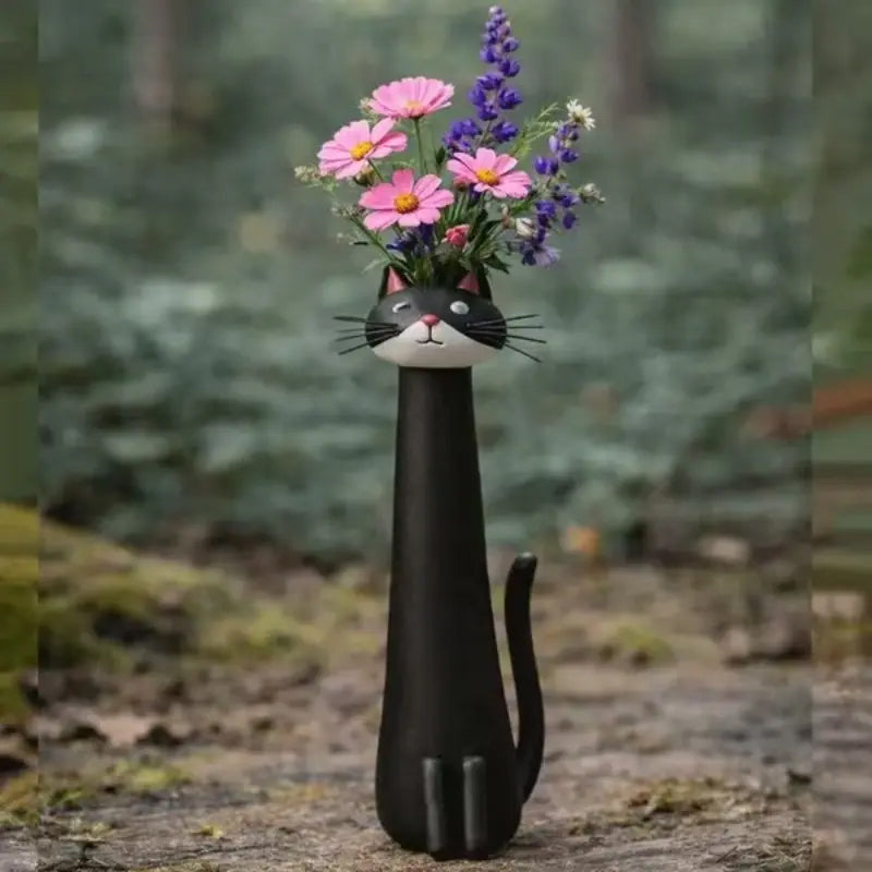 Creative Cat Vase | Handmade Decorative Flower Holder for Home & Office Décor