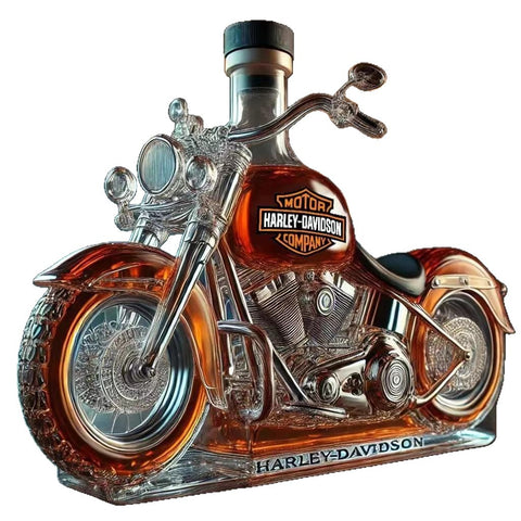 Motorcycle Whiskey Bottle High Borosilicate Glass Craft Beer Bottle Motorcycle Shape Bottle