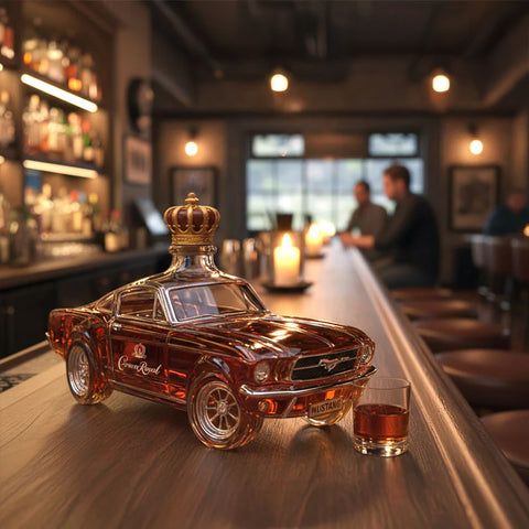 Police Car Shaped Whisky Bottle - Creative Decorative Bottle for Bar/Home Gift