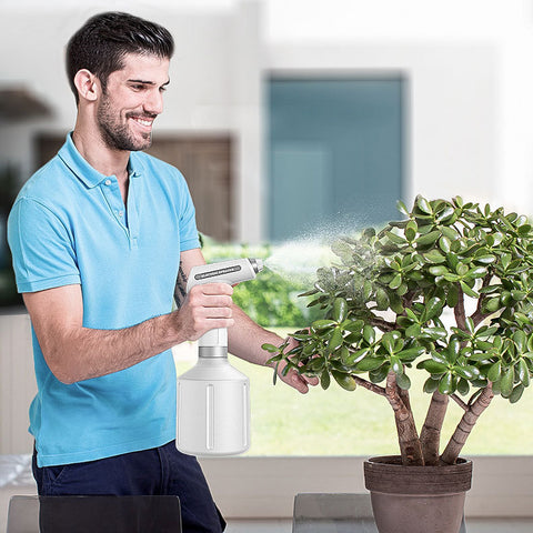Portable Electric Sprayer 900ml, USB Rechargeable Garden & Household Mist Sprayer, 2000mAh Battery