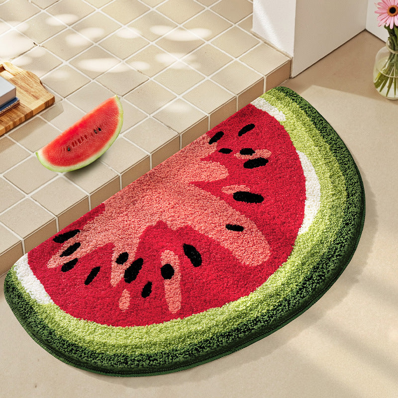 Bathroom floor mat anti slip mat fruit absorbent carpet decorative mat