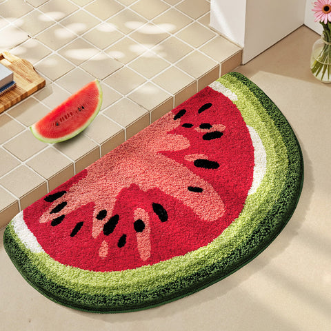 Bathroom floor mat anti slip mat fruit absorbent carpet decorative mat