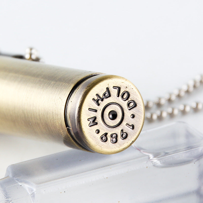 Creative Metal Lighter with Hanging Chain | Portable Vintage Pocket Lighter