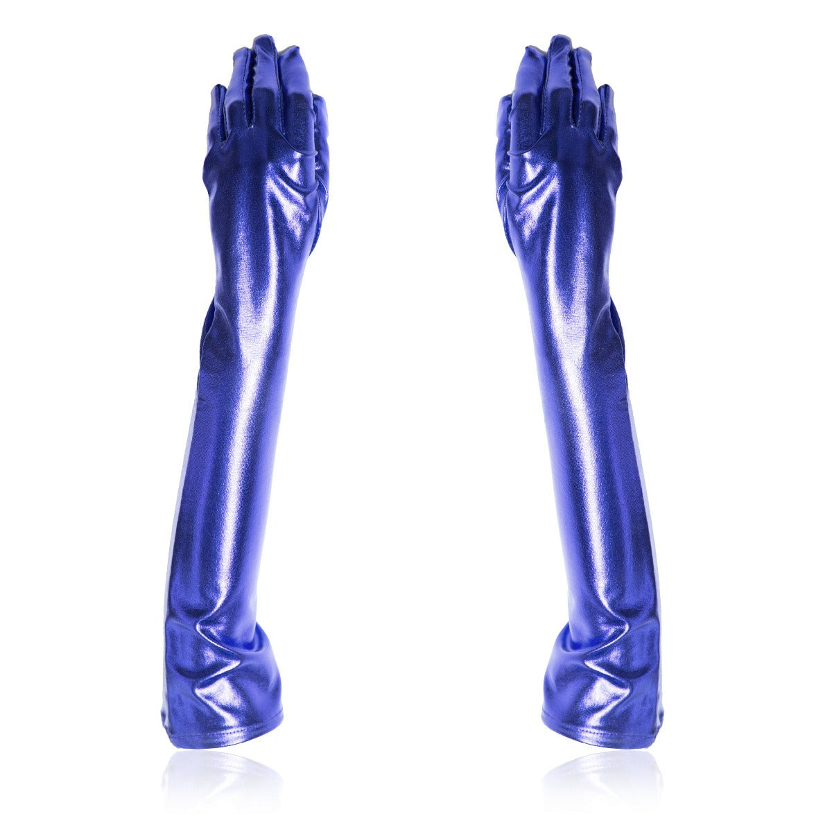 Patent Leather Five-Finger Gloves for Adults, Stylish Roleplay & Costume Accessories