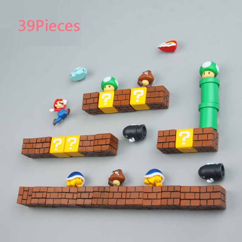 3D Super Mario Fridge Magnets | Cute PVC Cartoon Figurines for Kids Home Decoration