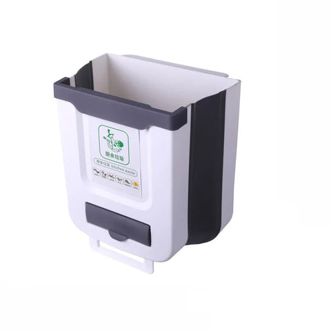 Portable Foldable Kitchen Trash Can | Wall Mounted Waste Bin for Kitchen Bathroom & Car