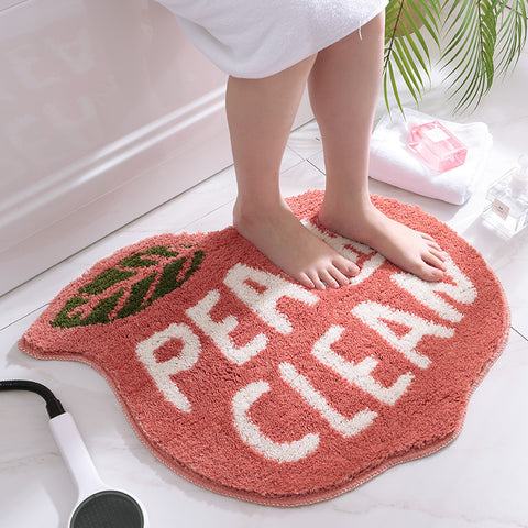 Bathroom floor mat anti slip mat fruit absorbent carpet decorative mat