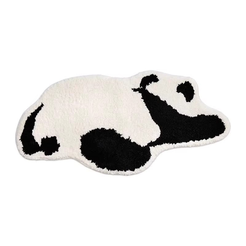 Plush toilet bathroom door anti slip imitation cashmere carpet bathroom floor mat