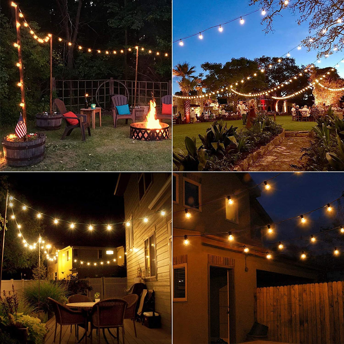 Outdoor Waterproof Camping G40 Solar String Lights