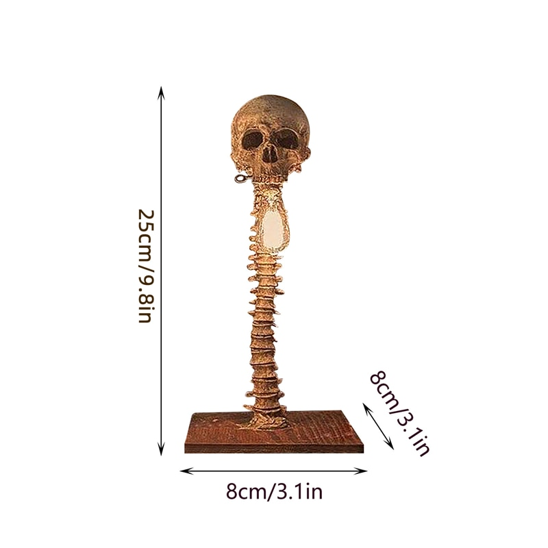 Halloween Skeleton Lamp | Resin Skeleton Carnival Decoration Light for Spooky Home Decor