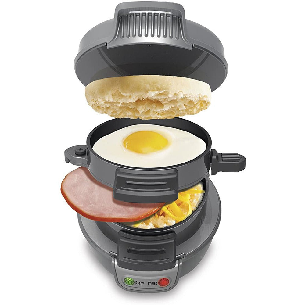 Electric Burger Maker & Sandwich Machine | 800W Breakfast Maker for Burgers, Omelets & Sandwiches