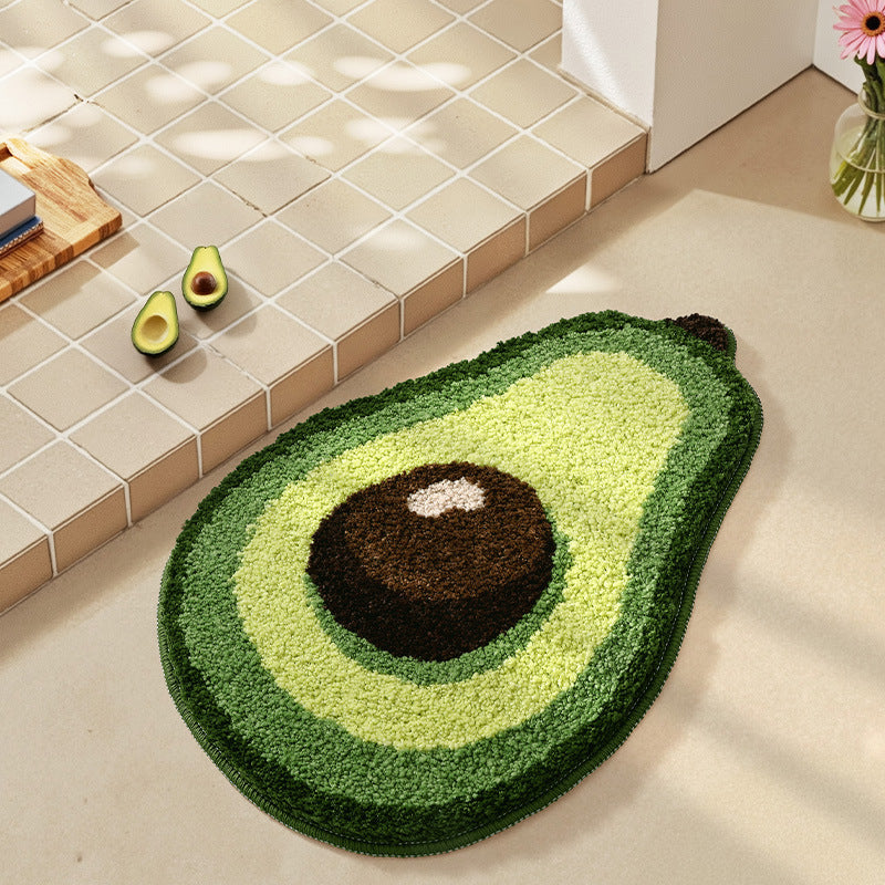 Bathroom floor mat anti slip mat fruit absorbent carpet decorative mat
