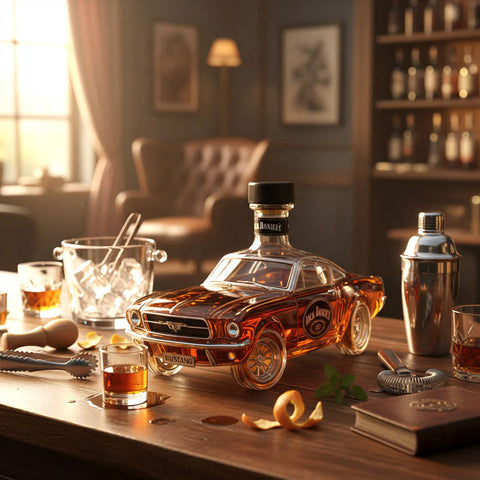 Police Car Shaped Whisky Bottle - Creative Decorative Bottle for Bar/Home Gift