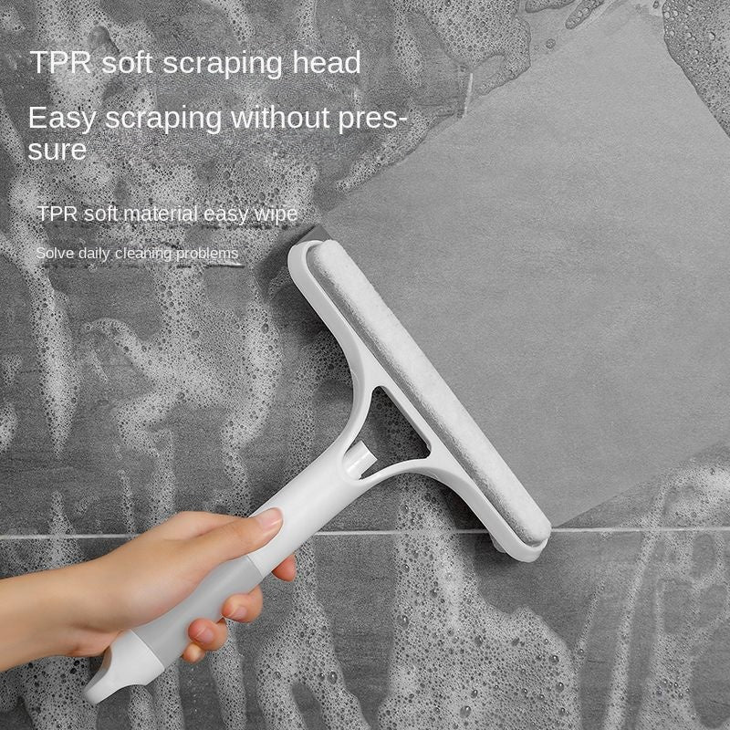3-in-1 Window Cleaning Tool, Glass Scraper & Squeegee, Mirror and Surface Cleaner