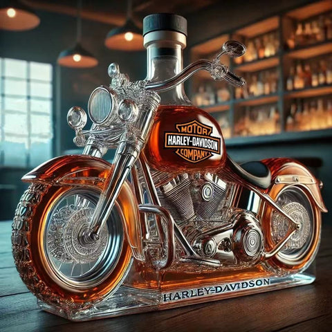 Motorcycle Whiskey Bottle High Borosilicate Glass Craft Beer Bottle Motorcycle Shape Bottle