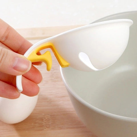 Egg Yolk & Egg White Separator | Easy Plastic Egg Separator Tool for Baking & Cooking