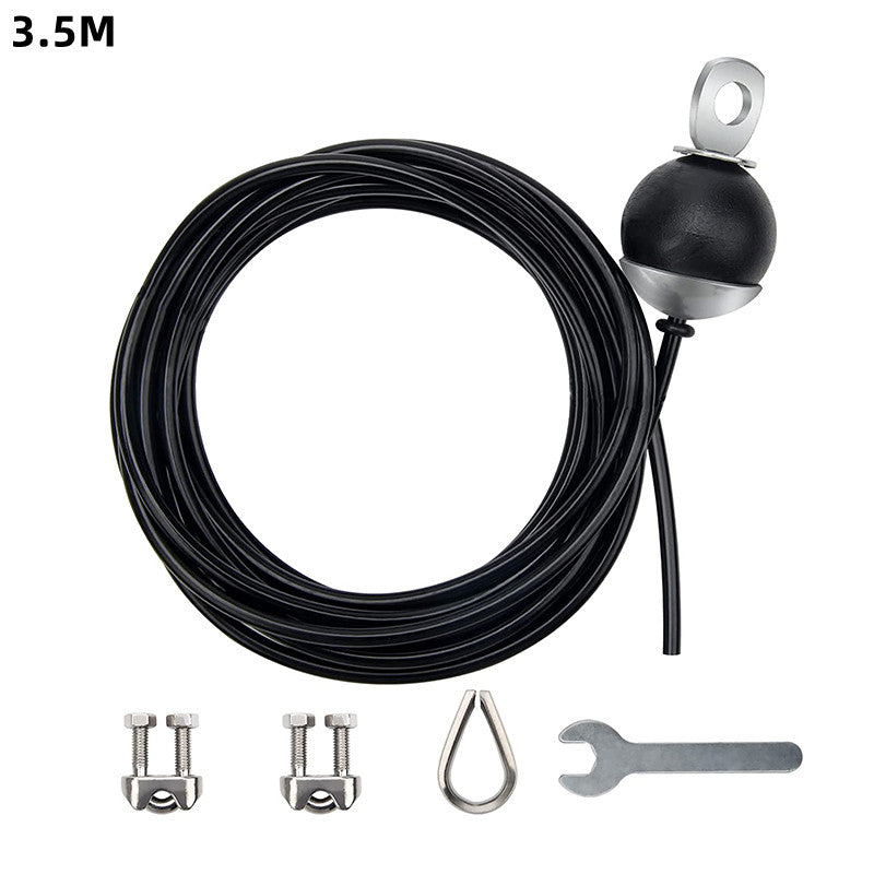 Fitness Pulley Steel Cable Replacement, Stainless Steel Wire Rope with PU Coating for Home Gym Cable Machines