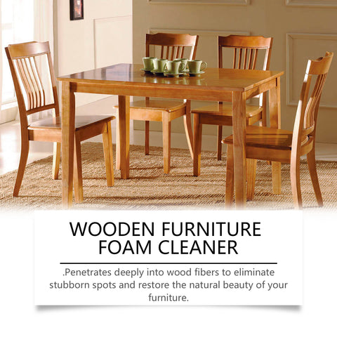Wood Furniture Foam Cleaner, Wood Care & Polish Cleaning Spray, Furniture Maintenance Foam