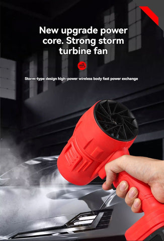 Cordless Rechargeable Air Blower, Brushless Leaf Blower for Garden, Patio & Workshop, 12V/21V