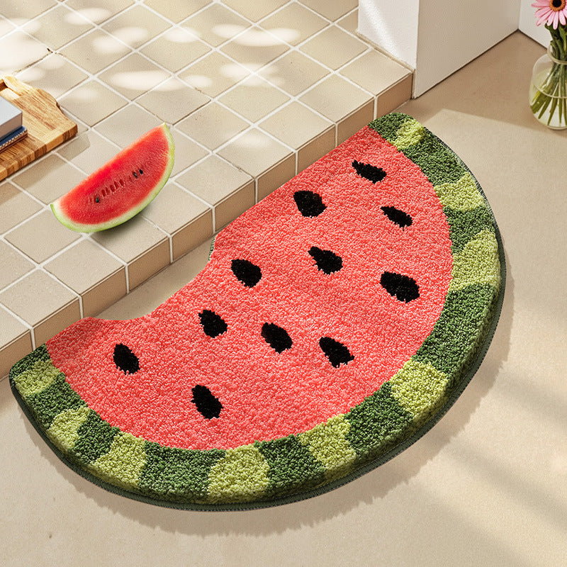 Bathroom floor mat anti slip mat fruit absorbent carpet decorative mat