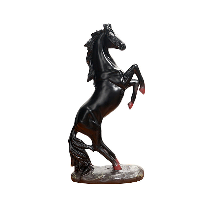 Modern Resin Horse Statue | European Style Decorative Ornament for Home & Office