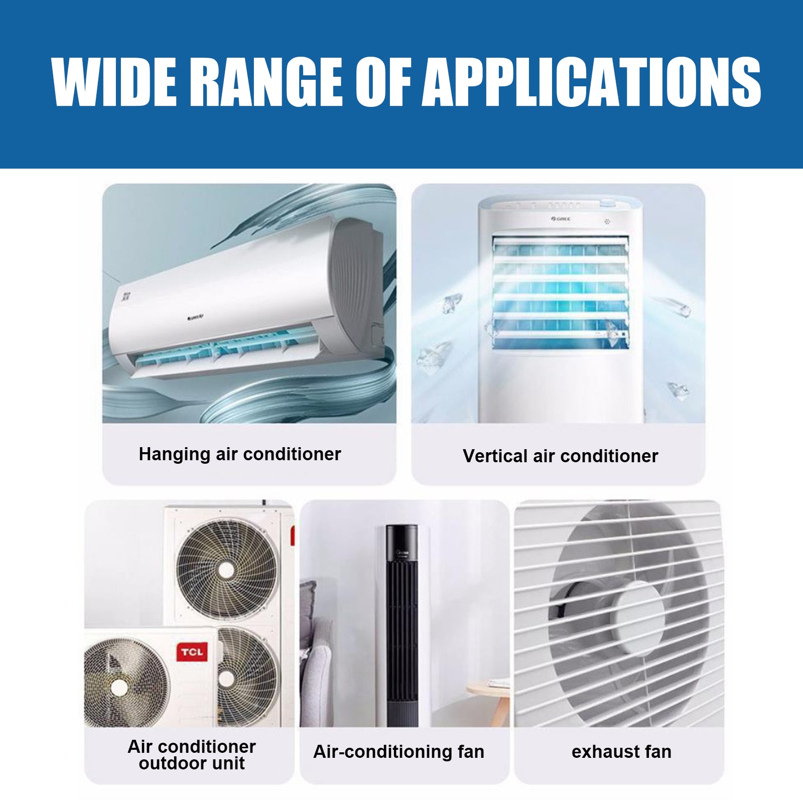 Air Conditioner Foam Cleaner, AC Cleaning Spray, Air Conditioning Coil & Filter Cleaner, Odor Remover