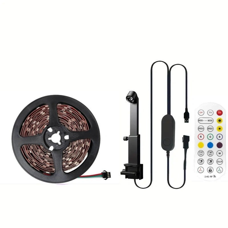 USB TV Screen Mirroring Ambient Light Smart Screen-Camera Sync Flowing Color Changing RGB Colorful LED Strip Light