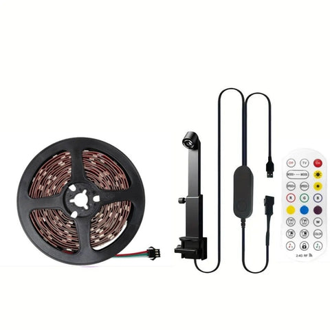 USB TV Screen Mirroring Ambient Light Smart Screen-Camera Sync Flowing Color Changing RGB Colorful LED Strip Light