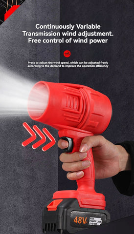 Cordless Rechargeable Air Blower, Brushless Leaf Blower for Garden, Patio & Workshop, 12V/21V